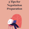 5 dicas para preparação da negociação